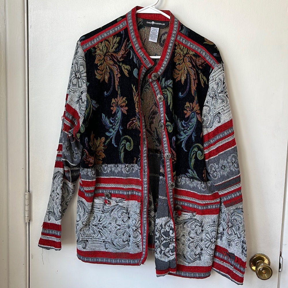 Vintage printed rug tunic